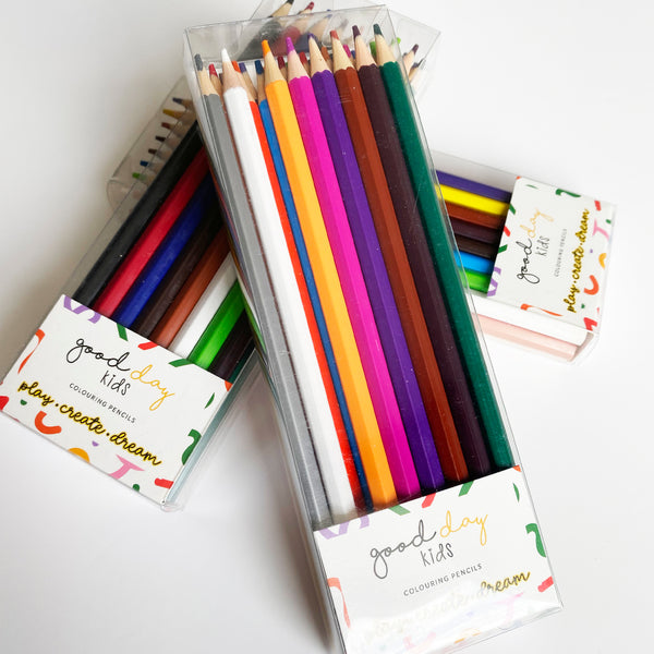 Kids Colouring Pencil Pack | Pack of 24 | Good Day Kids