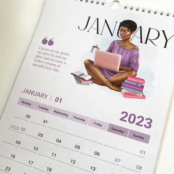 2023 Wall Calendar | A4 Hangable Affirmations Calendar