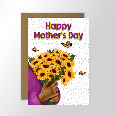 Happy Mother's Day - Sunflowers Card - Diverse Card