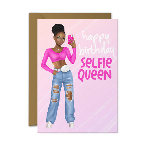 Happy Birthday Selfie Queen - Diverse Cards