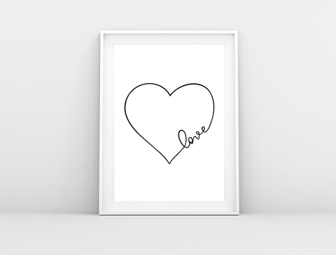 Love Heart Design | Love Wall Print