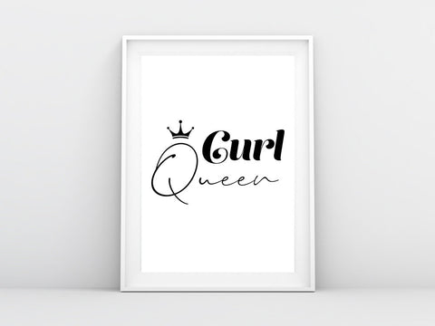 Curl Queen Wall Print