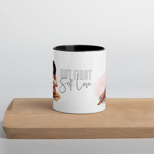 But First Self Love Mug with Black Colour Inside