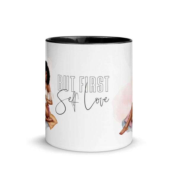 But First Self Love Mug with Black Colour Inside